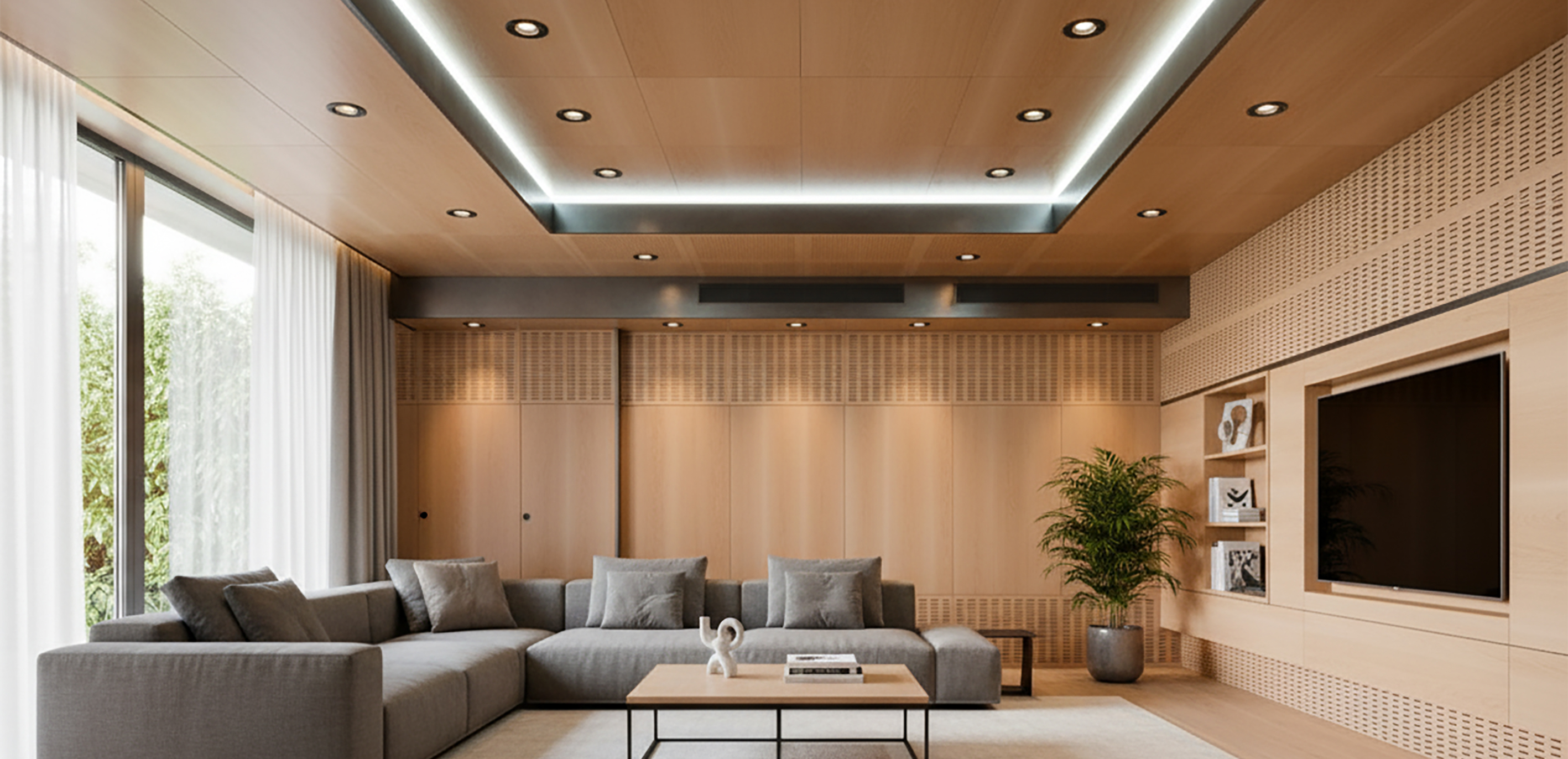 Panduan Pemasangan Plafon Multipleks Finishing HPL : Kuat, Presisi, dan Elegan